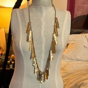 SALE!! DEAL!! GORGEOUS BRUTALIST Style Gold Adjustable Necklace